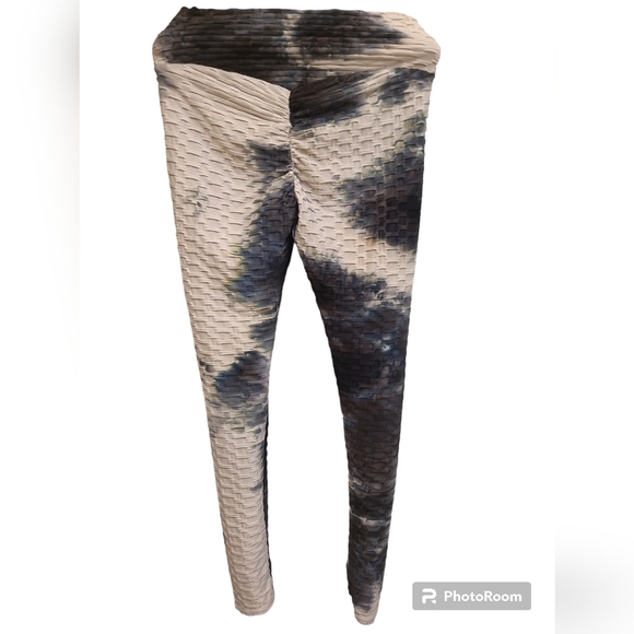 Tik tok leggings Booty pop leggings green and grey are left!  medium - Picture 1 of 8